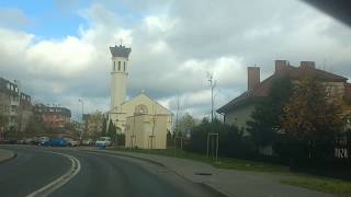 Driving in Poland - Warsaw suburbs - leaving behind Piaseczno