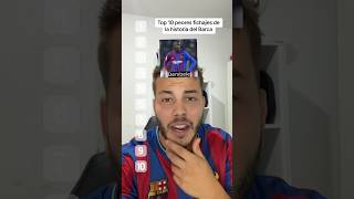 Top 10 peores fichajes de la historia del Barca (No apto para Cules delicados 😭) #shorts