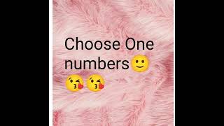 Choose One numbers and see👀 ap ko kitna log like karte h man hi man 🥰🥰😍😘😘ll choose game 😍