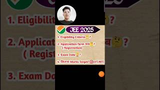 ✅ All About: JEE Mains 2025 Exam Date 🤔| Registration,Strategy,Syllabus, #JeeMain2025 #iit #shorts 🔥