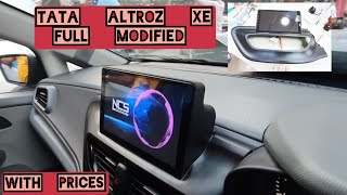 TATA ALTROZ XE FULL MODIFIED | ANDROID STEREO | INFINITY COMPONENT | AND MANY ACCESSORIES