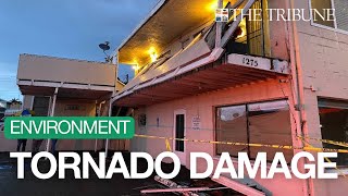 Grover Beach Tornado Topples Trees and Damages Apartment Building