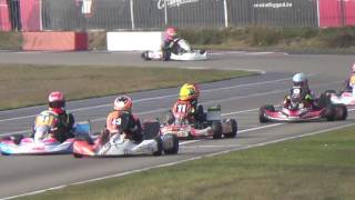 KNAF CUP IAME X30 Netherlands Cadet 2017 - Round 1 Genk (heat 2) - Bjarne Vander Linden