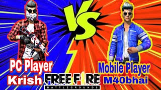 1vs1 Free Fire Clash Squad ! M40Bhai Vs Sky Krish  Clash Battle Who Will Win (Mobile Vs PC)