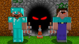 SECRET TUNNEL WITH ZOMBIE MONSTER NOOB VS PRO MINECRAFT ANIMATION