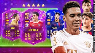 Les MEILLEURES Future STARS ?! J'ai réuni GAVI 91 & PEDRI 90 avec MUSIALA 92 ! - FIFA 23