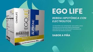 EGO LIFE SUPREME 🏃‍♂️ Bebida hipotónica rehidratante ¿Para que sirve, beneficios, componentes, usos?