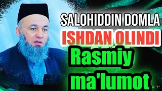 SOLIXON DOMLA rasman ishdan BUSHATILGANI ma'lum qilindi