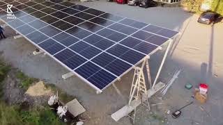 The installtion of Solar Carport #canopy #carport #solarprojects #solarracking