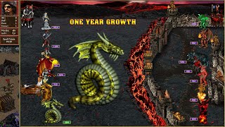 Heroes 3 COMBAT One year growth Inferno was attacked by Cove