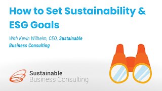 How to Set Sustainability & ESG Goals