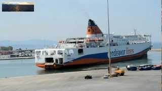 IONIAN QUEEN ARRIVAL AT PATRAS OLD HARBOUR.