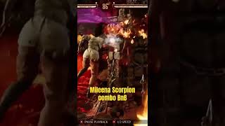 Mileena Scorpion kameo cameo combo Mileena combos mk1 mortal Kombat 1 #shorts #short