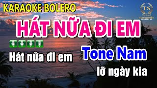 Karaoke Hát Nữa Đi Em Tone Nam Nhạc Sống | Sinh Nguyễn Karaoke