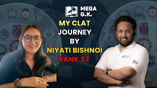 My CLAT journey by Niyati Bishnoi, Rank 57 || #manavsir #CLAT #AILET