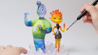 How to make Characters in Pixar's "The Element“｜Polymer Clay / Epoxy resin。 如何制作皮克斯电影《疯狂元素城》里的角色