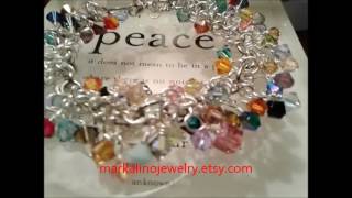 The Swarovski Confetti Bracelet at Markalino Jewelry