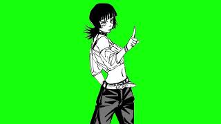 HAKARI'S GF (KIRARA) GREEN SCREEN MANGA ANIMATION ( ONE PUNCH MAN ) #capcutpc #kirara #fanart