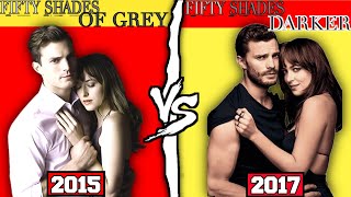 Fifty shades of grey movie vs Fifty shades darker movie lifetime worldwide box office comparison।।