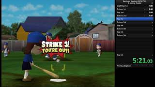 Backyard Baseball (GCN) 6-Inning Pickup Game Speedrun (11:24)