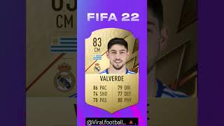 VALVERDE fifa evolution 🔥2024#fifa23 #fut23 #fifa22 #fifa #football #shorts #skills #fyp #fypシ