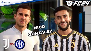 Nico Gonzalez alla Juve! ⚽️ Juventus - Inter ft. Nico Gonzalez, Vlahovic, Thuram | FC 24