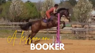 Booker and JamieLynne Weiss - First 2'9" Course -Lesson at West Creek Stables, Austell, GA