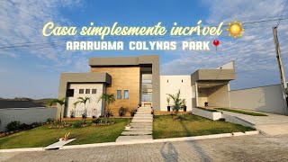 😍Casa de 3 quartos,Projeto diferenciado! uma vista privilegiada para todo o condomínio ☀️