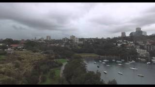 Drone around Sydney Harbour