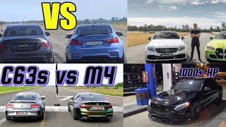 complitation Of C63 Vs M4 Races! ( Reaction Video)