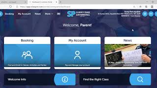 Customer Portal tutorial - searching and booking in to a class