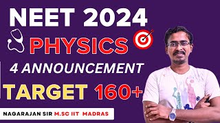 📌🤩🔥Important Announcement Best channel to Prepare for NEET/JEE 2024 Physics Subject with Nagarajan