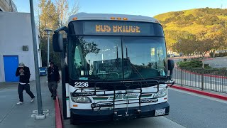 AC Transit 2017 New Flyer Xcelsior XD60 2236 on BART Bus Bridge