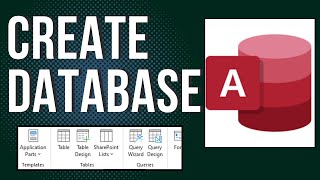 How to create database in Ms access