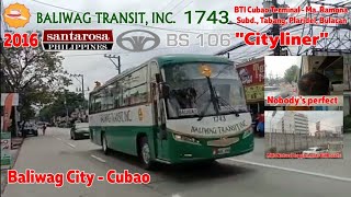 Onboarding Baliwag Transit, Inc. 1743 2016 SRMW Daewoo BS106 "Cityliner"