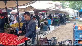 BATMANDA SEMT PAZARLARINDA ÜRÜNLER ATEŞ PAHASI