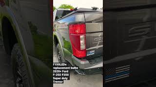 Replace all my halogen bulbs with F150LEDs 90 CREE LEDs rear tail lights on 2020 F350 super duty ￼