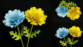 How to make paper flower, diy paper flowers, flower making with paper, flores de papel, craft flower