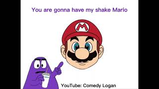 Grimace Gives Mario the Shake! Animated!