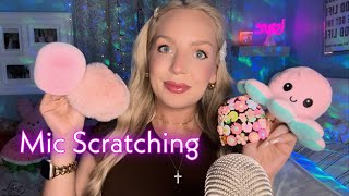 ASMR TINGLY MIC SCRATCHTING✨5 WAYS!