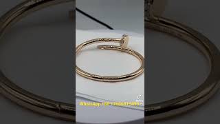 Cartier Juste Un Clou Nail Bangle Bracelet Large Model 18K Real Gold With Diamonds