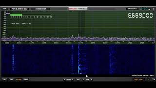 6689kHz. Rus Maritime Patrol a/c probable Norwegian Sea area. 2024 02 29