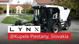 Lynx Compact Sweeper at Piešťany, Slovakia (Rolling Footage)