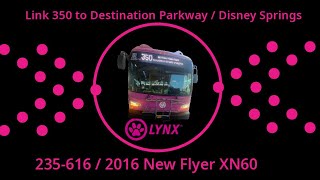 235-616 on Link 350 to Destination Parkway / Disney Springs