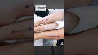 Ideas de tatuajes bonitos para hermanos. 🖤✨