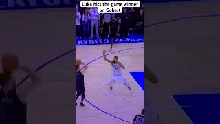 Mavericks Vs Timberwolves: Luka Doncic hits game winner on Rudy Gobert #nba #shorts #highlights