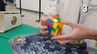 Rubik's WCA World Championship 2023 3x3 2라운드 9.30 평균 (PR)