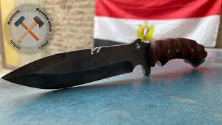 TAHOMA Filed Knife Making عمل سكين تاهوما