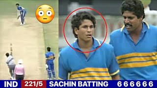 16 Year Old SACHIN TENDULKAR Batting 1st time with KAPIL DEV 🔥| RARE VIDEO of SACHIN TENDULKAR 😱