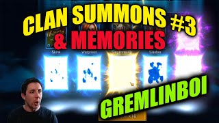 Summons & Memories for GremlinBoi - Raid Shadow Legends